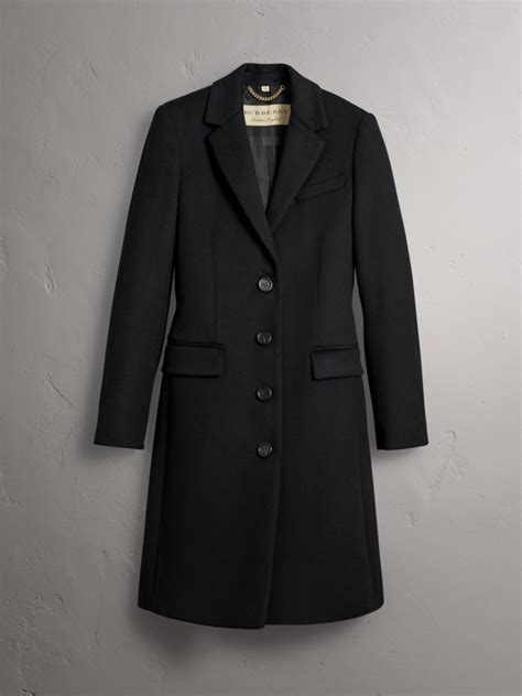 burberry cashmere coat black|burberry wool cashmere coat women's.